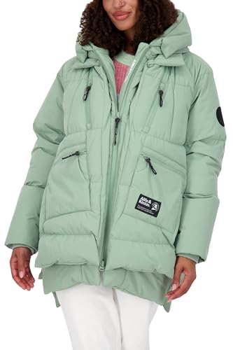 ALIFE AND KICKIN RachelAK A Puffer Jacket - Winterjacke Damen, Warm Gefütterte Steppjacke mit Kapuze, Modischer Kurzer Wintermantel, Damen Winterjacke, Jacke alpine frost L von alife & kickin