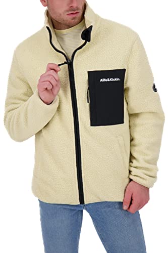 ALIFE and Kickin RoccoAK G Jacket Herren Winterjacke, gefütterte Jacke Creme XL von alife & kickin