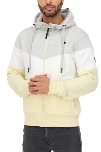 ALIFE AND KICKIN SimonAK A Hooded Sweat Jacket Herren Kapuzensweatjacke, Sweatjacke creme L von alife & kickin