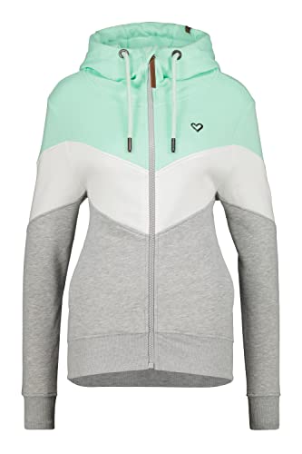 ALIFE AND KICKIN StellinaAK A Hooded Sweatjacket Damen Kapuzensweatjacke, Sweatjacke cloudy melange XS von alife & kickin