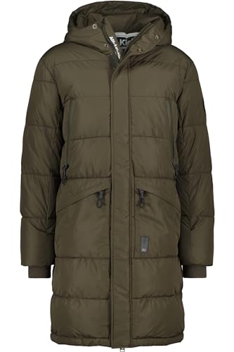 ALIFE AND KICKIN TobiasAK A Puffer Parka - Winterjacke Herren, Warm Gefütterter Steppmantel mit Voluminöser Kapuze, Lange Jacke in Daunenoptik, Herren Winterjacke, Jacke stone L von alife & kickin