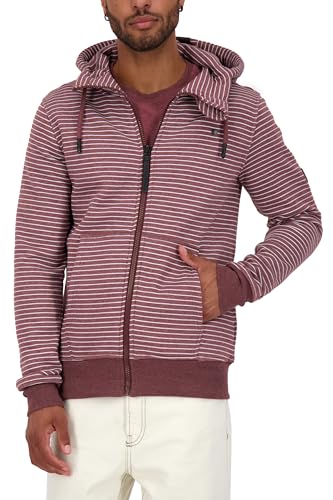 ALIFE AND KICKIN TrasherAK Z Sweat Jacket Herren Kapuzensweatjacke, Sweatjacke dark cherry melange XXL von alife & kickin