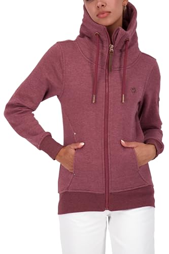 ALIFE and Kickin VivianAK A Sweat Jacket Damen Sweatjacke, Jacke Cranberry Juice Melange L von alife & kickin