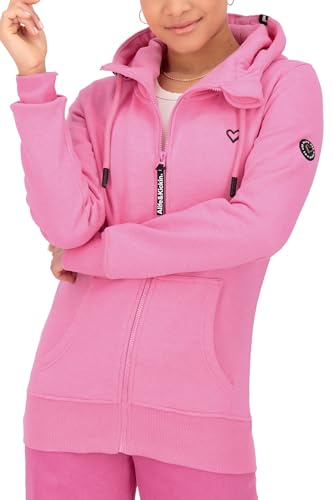 ALIFE and Kickin YasminAK A Hooded Sweat Jacket Damen Kapuzensweatjacke, Sweatjacke pink Cyclamen Melange M von alife & kickin