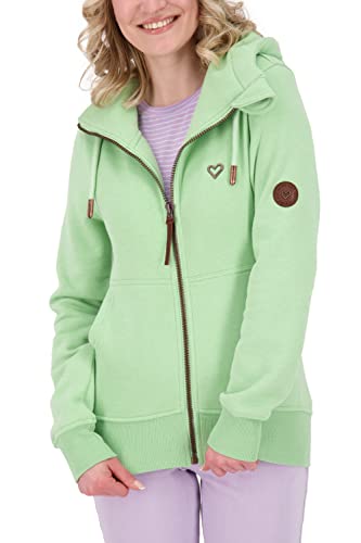 ALIFE and Kickin YasminAK A Hooded Sweatjacket Damen Kapuzensweatjacke, Sweatjacke pear Melange M von alife & kickin