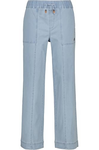 ALIFE and Kickin AkinaAK DNM A Pants – Damen Stoffhose – Klassisch & Bequem für Freizeit & Alltag – Elegante Freizeithose - Lange Hose Light Denim Washed M von alife & kickin