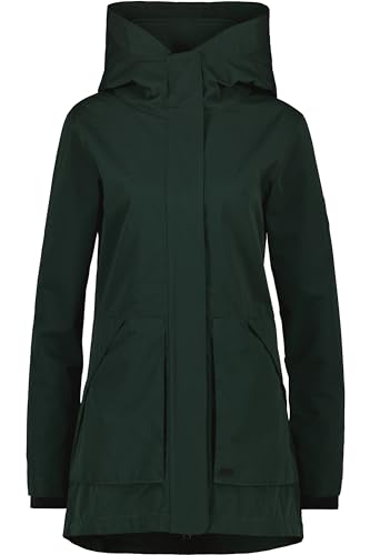 ALIFE and Kickin ArlettaAK A Parka – Damen Übergangsjacke – Leichter Parka für Frühling & Sommer – Atmungsaktiv - Mantel Perfekt für Freizeit & Outdoor Dark Forest S von alife & kickin