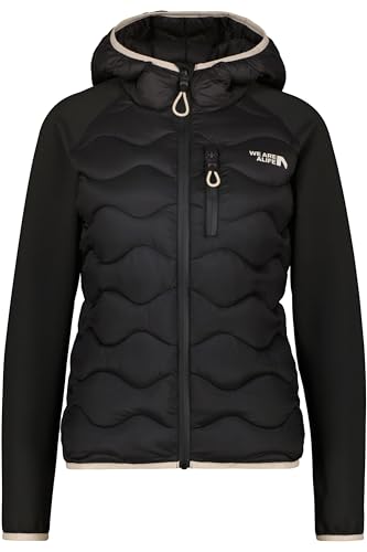 ALIFE and Kickin ArwenAK A Hybrid Jacket – Damen Winterjacke Kurz – Warme & Funktionale Hybridjacke für Kalte Tage – Perfekt für Outdoor & Alltag Moonless XL von alife & kickin