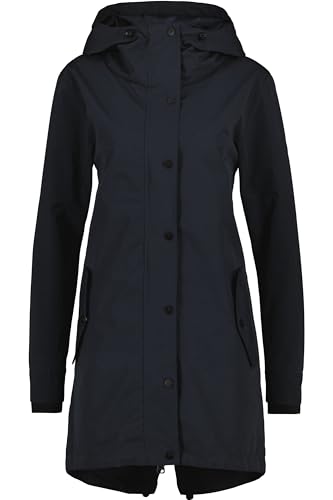 ALIFE and Kickin BerniceAK A Parka – Damen Übergangsjacke – Leichter Parka für Frühling & Sommer – Atmungsaktiv - Mantel Perfekt für Freizeit & Outdoor Marine XL von alife & kickin