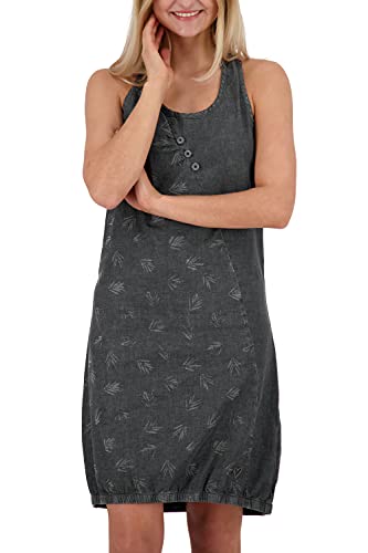 Alife and Kickin Damen CameronAK DNM Kleid, Black Denim, L von alife & kickin