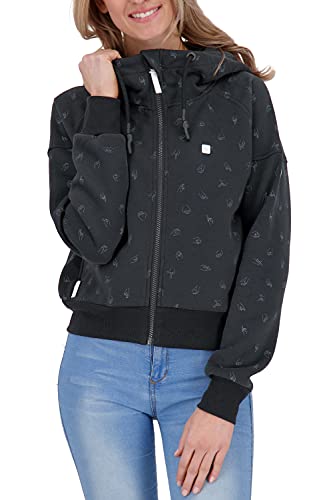 ALIFE and Kickin CaraAK Sweatjacket Damen Kapuzensweatjacke, Sweatjacke Black S von alife & kickin