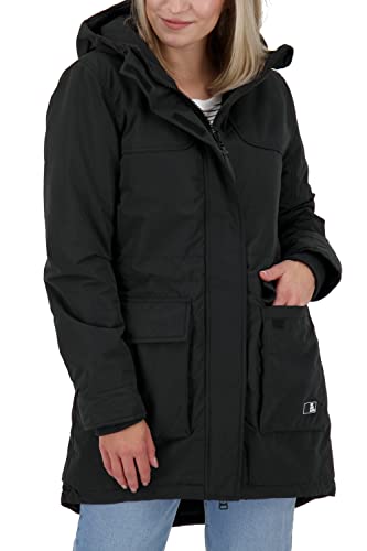 alife & kickin Damen CharlizeAK A Coat Damenjacke Wintermantel warm gefüttert XS-XXL, Moonless, L von alife & kickin