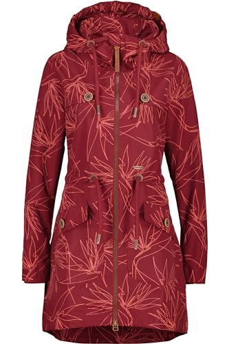 ALIFE AND KICKIN CharlotteAK B Parka - Jacke Damen Übergangsjacke,Lange Frühlingsjacke Damen mit Kapuze, Leicht Gefütterte Kapuzenjacke Damen Übergangsjacke, Jacke cranberry juice S von alife & kickin