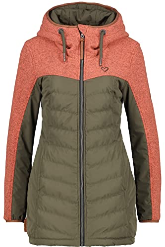 ALIFE and Kickin CobieAK A Hybrid-Jacket – Damen Übergangsjacke Kurz – Leichte & Atmungsaktive Jacke für Frühling & Herbst – Perfekt für Freizeit & Alltag Earth L von alife & kickin