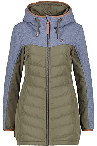 ALIFE and Kickin CobieAK A Hybrid-Jacket – Damen Übergangsjacke Kurz – Leichte & Atmungsaktive Jacke für Frühling & Herbst – Perfekt für Freizeit & Alltag Nightblue XL von alife & kickin