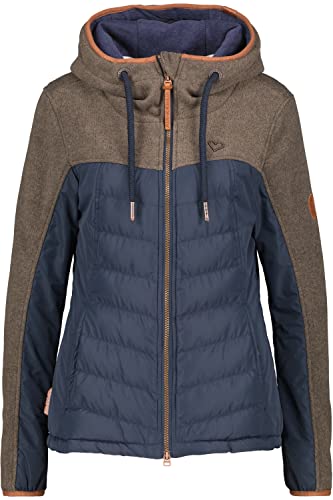 ALIFE and Kickin ColbieAK A Hybrid-Jacket – Damen Übergangsjacke – Leichte & Atmungsaktive Hybridjacke – Kurze Jacke für Outdoor & Freizeit Stone M von alife & kickin