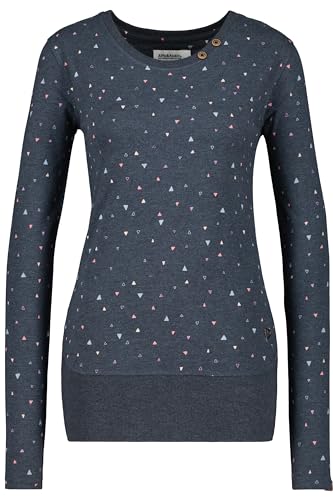 ALIFE and Kickin ConnyAK B Longsleeve Damen Langarmshirt, Shirt Marine Melange S von alife & kickin