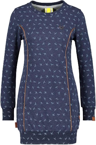 ALIFE and Kickin DarliAK Longsweat – Damen Pullover – Langarmshirt für Frühling & Sommer – Sweatshirt ohne Kapuze - Ideal für Frühling & Sommer Marine S von alife & kickin