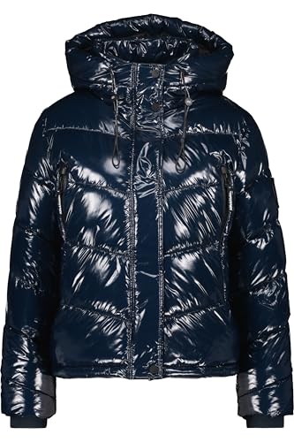 ALIFE and Kickin DayanyAK A Puffer Jacket – Damen Winterjacke Steppjacke Kurz – Warm & Stylisch für Kalte Tage – Perfekt für Herbst & Winter – Bequeme Jacke für den Alltag Marine M von alife & kickin