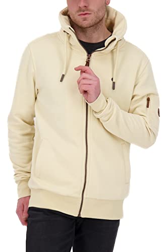 ALIFE and Kickin EliasAK A Sweatjacket Herren Kapuzensweatjacke, Sweatjacke Creme Melange XXL von alife & kickin