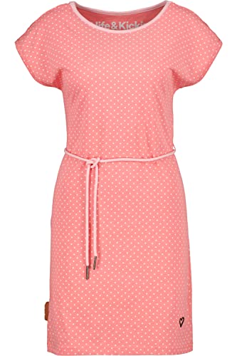 ALIFE and Kickin EllenAK B Dress – Damen Jerseykleid Knielang – Bequem & Stylisch für Alltag & Freizeit – Freizeitkleid für Frühling & Sommer Peach XXL von alife & kickin