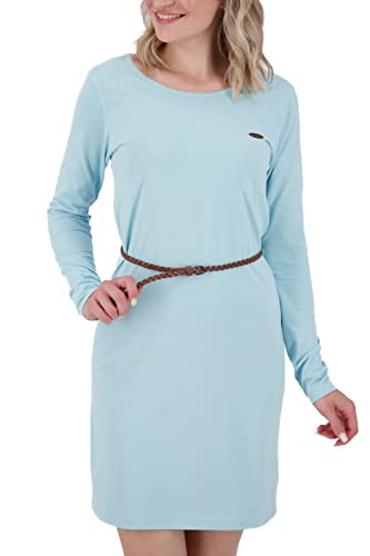 alife & kickin Damen EllinAK A Longsleeve Dress Kleid Damenkleid Freizeitkleid Sommerkleid XS-XXL, Ice Melange von alife & kickin