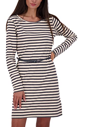 ALIFE and Kickin EllinAK Z Longsleeve Dress Damen Langarmkleid, Kleid Marine S von alife & kickin