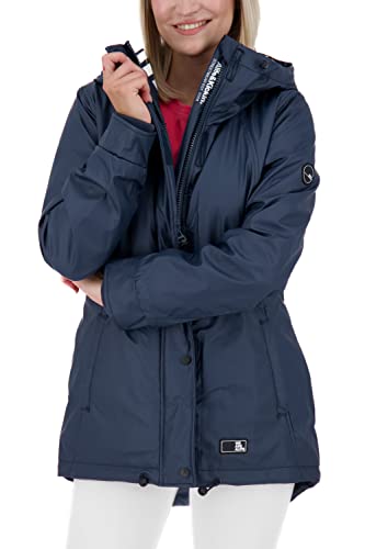 ALIFE and Kickin ElmaAK A Rainjacket – Damen Winterjacke Kurz – Warm & Stylisch für Kalte Tage – Perfekt für Herbst & Winter – Bequeme Jacke für den Alltag Marine XL von alife & kickin