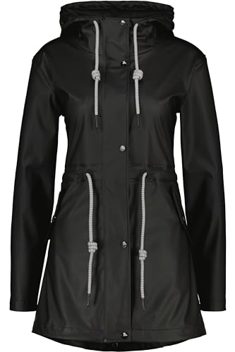 ALIFE and Kickin EloiseAK A Rain Parka – Damen Regenjacke Sommer – Leicht, Wasserdicht & Atmungsaktiv – Perfekt für Regnerische Sommertage Moonless M von alife & kickin
