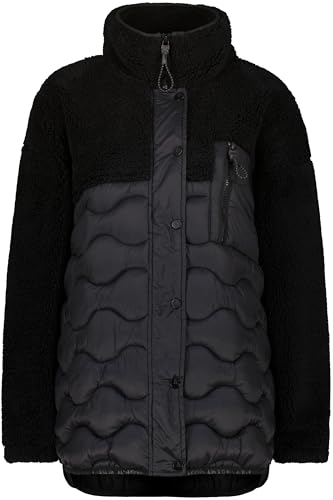 ALIFE and Kickin EveAK G Teddy Jacket – Damen Winterjacke Kurz – Warm & Stylisch für Kalte Tage – Perfekt für Herbst & Winter – Bequeme Jacke für den Alltag Moonless L von alife & kickin