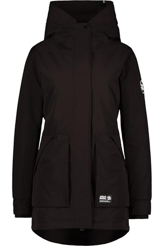 ALIFE and Kickin FloraAK A Parka – Damen Winterjacke Parka – Warm & Stylisch mit Kapuze – Perfekt für Kalte Tage, Herbst & Winter – Robuste Jacke Ground Coffee XL von alife & kickin