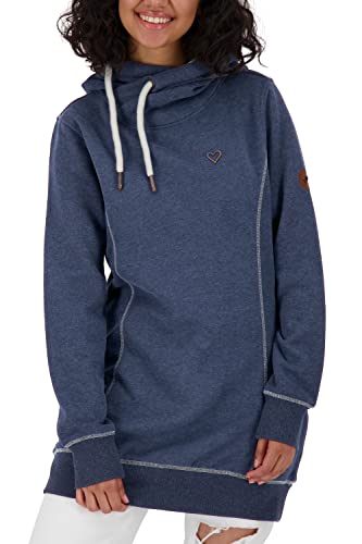 ALIFE and Kickin Hooded Longsweat Damen Kapuzensweatshirt, Pullover Marine M von alife & kickin