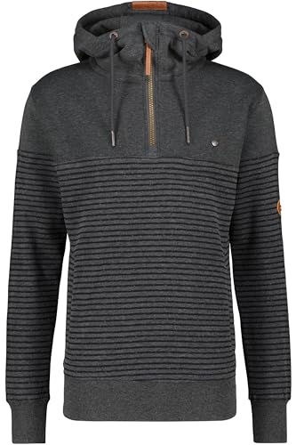 ALIFE and Kickin HugoAK Z Hoodie – Herren Hoodie – Extra Warm & Kuschelig – Weicher Kapuzenpullover für kalte Tage – Perfekt für Herbst & Winter Moonless Melange L von alife & kickin
