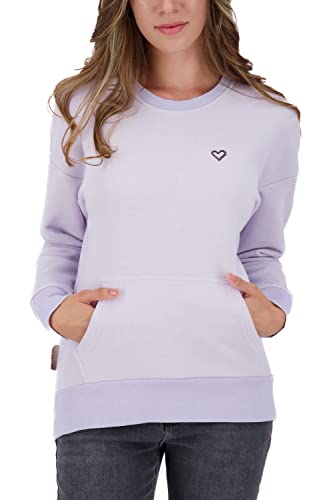 alife & kickin Damen JelenaAK A Sweat Sweatshirt Damensweatshirt Crewneck Pullover Rundhalspullover XS-XXXL, Orchid Melange, XL von alife & kickin