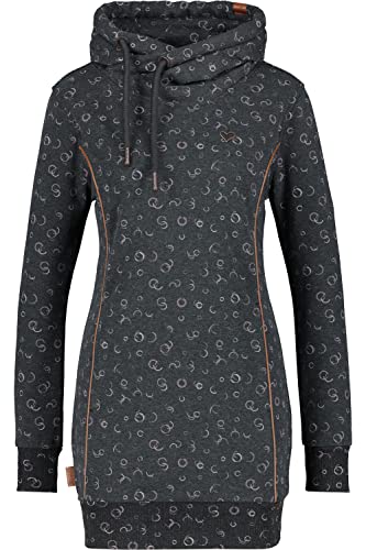 ALIFE and Kickin JilAK Longsweat – Damen Hoodie – Pullover mit Kapuze Ideal für Freizeit & Alltag - Sweatshirt - Kapuzenpullover Moonless L von alife & kickin