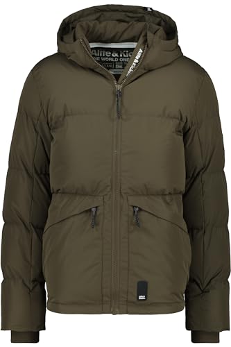 ALIFE and Kickin JordiAK A Puffer Jacket – Warme Herren Winterjacke – Winddicht & Atmungsaktiv – Perfekte Jacke für Herbst & Winter Stone M von alife & kickin