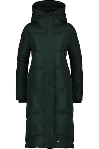 ALIFE and Kickin JunaAK A Coat – Damen Wintermantel – Lange Winterjacke für Kalte Tage – Mantel für Herbst & Winter – Perfekt für Freizeit & Alltag Dark Forest XL von alife & kickin