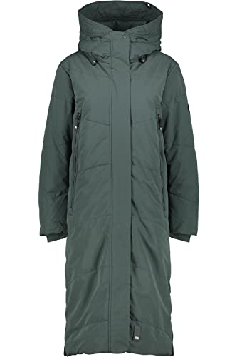 ALIFE and Kickin JunaAK Parka – Damen Winterjacke Parka – Mantel mit Kapuze – Perfekt für Kalte Tage, Herbst & Winter – Robuste Jacke Dark Forest L von alife & kickin