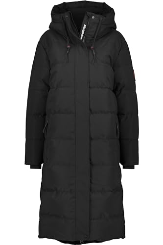 ALIFE AND KICKIN KatiaAK A Puffer Coat - Winterjacke Damen mit Kapuze, langer Wintermantel in Daunenoptik, warme Steppjacke, Damen Winter Oberbekleidung Damen Steppjacke, Winterjacke moonless XXL von alife & kickin