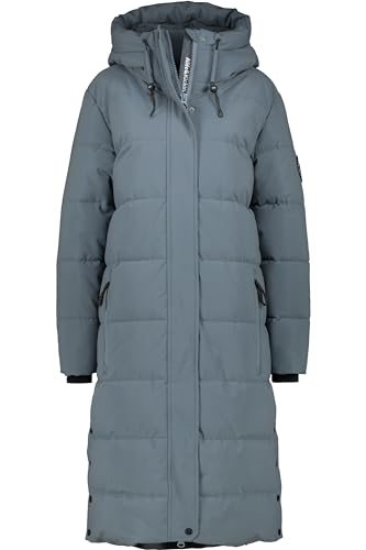 ALIFE AND KICKIN KatiaAK A Puffer Coat - Winterjacke Damen mit Kapuze, langer Wintermantel in Daunenoptik, warme Steppjacke, Damen Winter Oberbekleidung Damen Steppjacke, Winterjacke basalt XS von alife & kickin