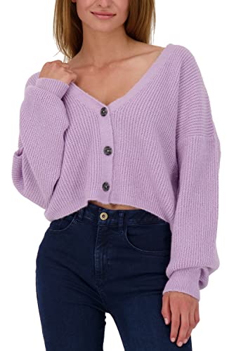 ALIFE and Kickin KrissyAK Knit Cardigan Damen Strickjacke Lavender XXL von alife & kickin