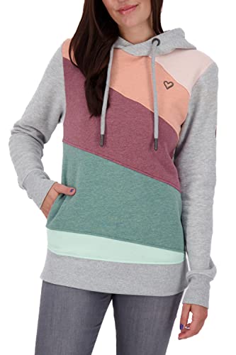 ALIFE and Kickin LeniAK A Sweat Damen Kapuzensweatshirt, Sweatshirt Cloudy Melange M von alife & kickin