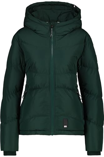 ALIFE and Kickin LeonaAK A Puffer Jacket – Damen Winterjacke Steppjacke Kurz – Warm & Stylisch für Kalte Tage – Perfekt für Herbst & Winter – Bequeme Jacke für den Alltag Dark Forest XS von alife & kickin