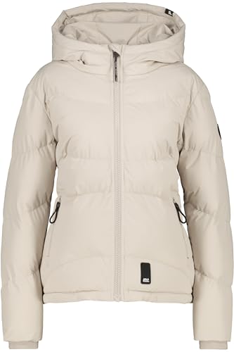 ALIFE and Kickin LeonaAK A Puffer Jacket – Damen Winterjacke Steppjacke Kurz – Warm & Stylisch für Kalte Tage – Perfekt für Herbst & Winter – Bequeme Jacke für den Alltag Pumice S von alife & kickin