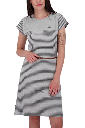 ALIFE and Kickin LeoniceAK B Shirt Dress Damen Sommerkleid, Kleid Cloudy Melange M von alife & kickin