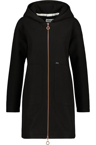 ALIFE and Kickin LilithAK J Felt Coat – Damen Winterjacke Parka – Warm & Stylisch mit Kapuze – Perfekt für Kalte Tage, Herbst & Winter – Robuste Jacke Moonless L von alife & kickin