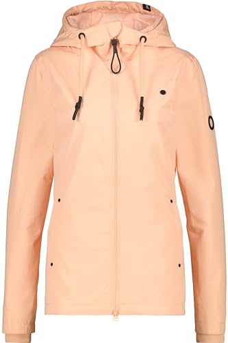 ALIFE AND KICKIN LilouAK A - Jacke Damen Übergangsjacke, Frühlingsjacke Damen mit Kapuze, Leicht Gefütterte Kapuzenjacke Damen Übergangsjacke, Jacke mellow peach L von alife & kickin