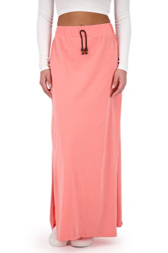 ALIFE and Kickin LinaAK A Long Skirt Damen Sommerrock, Rock Peach Melange S von alife & kickin