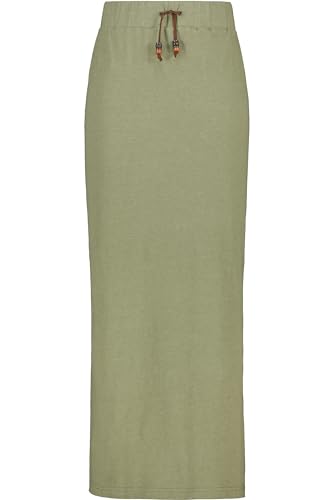 ALIFE and Kickin LinaAK A Long Skirt Damen Sommerrock, Rock dust Melange L von alife & kickin