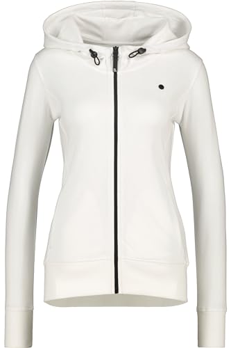 ALIFE and Kickin LissandraAK A Sweat Jacket – Damen Sweatjacke – Leichte Jacke mit Reißverschluss – Zipper Kapuzenjacke - Perfekt für Übergangszeiten White XL von alife & kickin